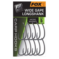 Fox Wide Gape Long Shank Carp Hooks
